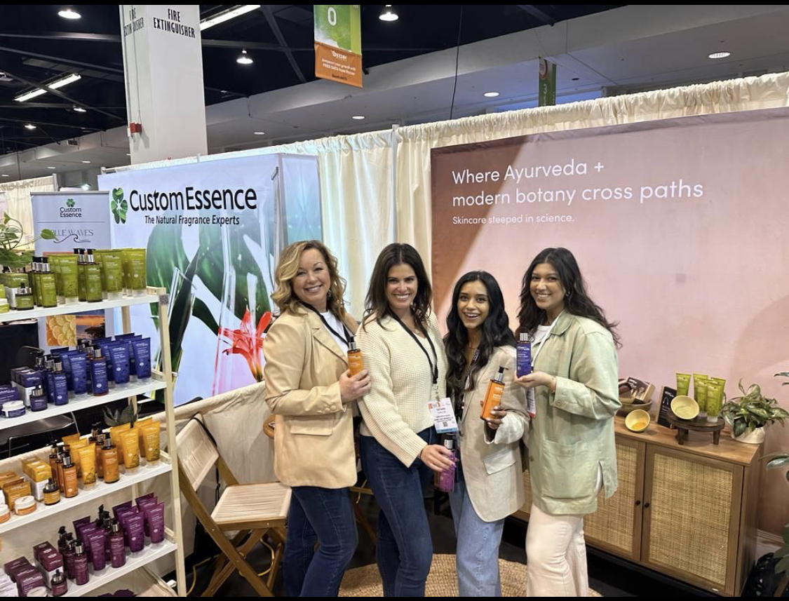 Colorful natural products on retail shelves